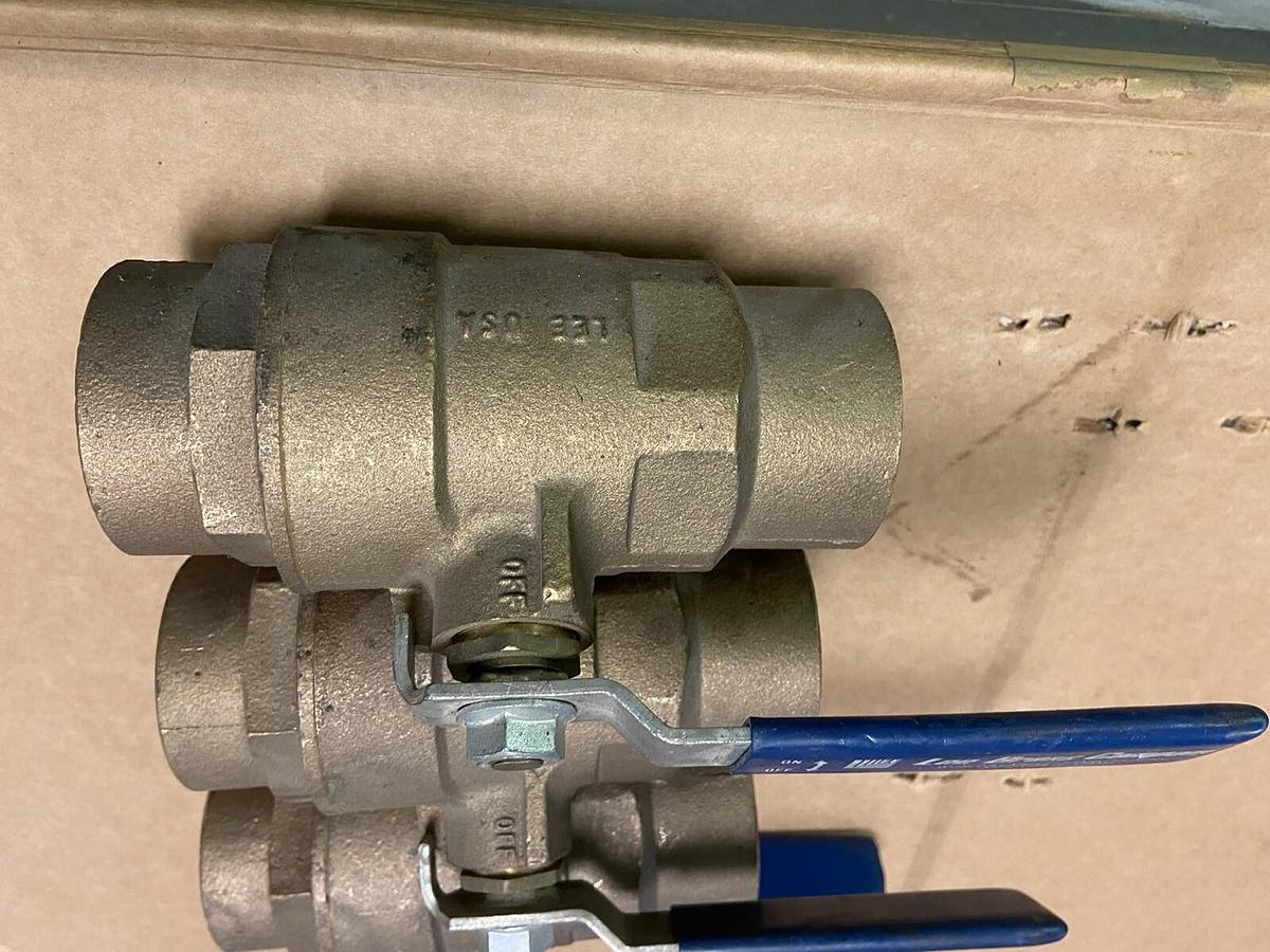 Lee Brass,NA,2 INCH Solder Brass Ball Valve 600 WOG Lot of 3