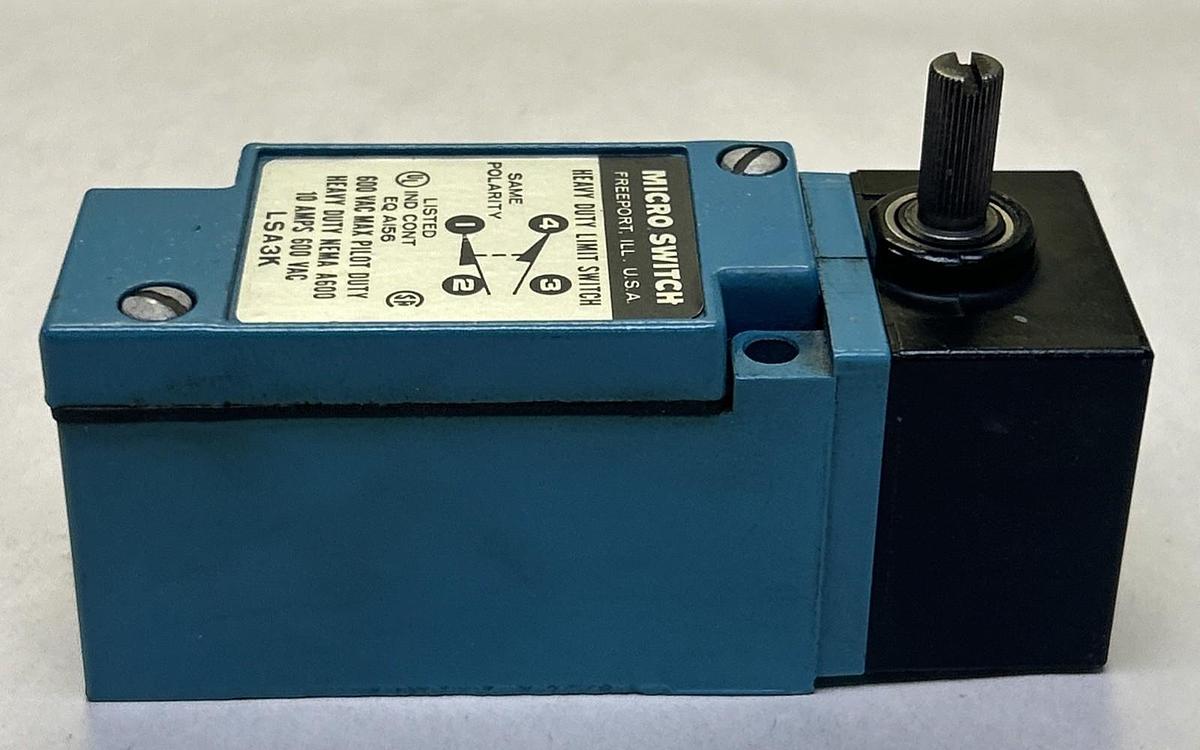 Used HONEYWELL,LSA3K,MICRO SWITCH LIMIT SWITCH