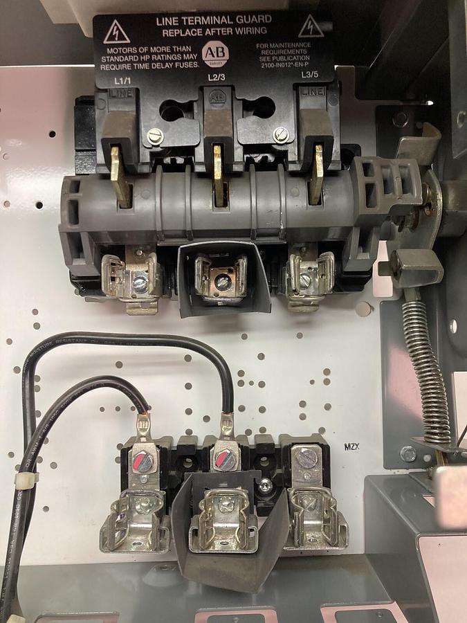 Used Allen-Bradley,2100 2196,12 Inch Fused MCC Disconnect Feeder Bucket