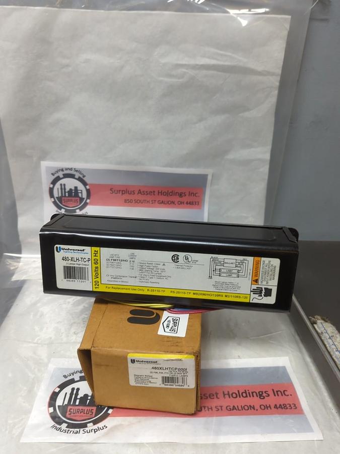 UNIVERSAL,480XLHTCP-0001,MAGNETIC BALLAST 120V 60HZ NOS