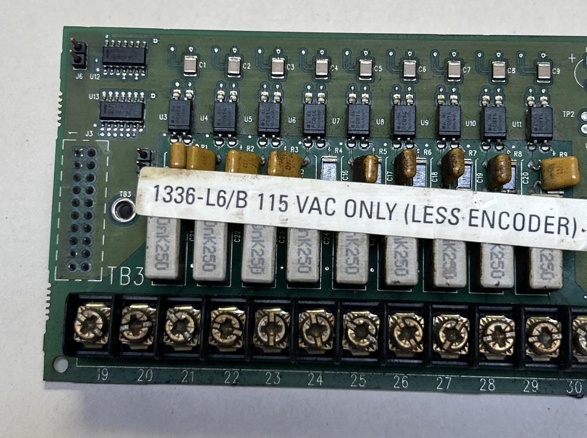 Used ALLEN BRADLEY,193396,ENCODER TERMINAL CIRCUIT BOARD