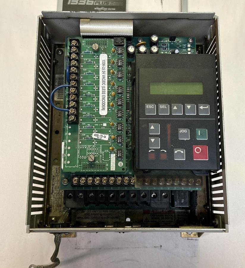 Used ALLEN BRADLEY,1336F-BRF20-AA-EN-HCS2-L5,ADJUSTABLE FREQUENCY AC DRIVE