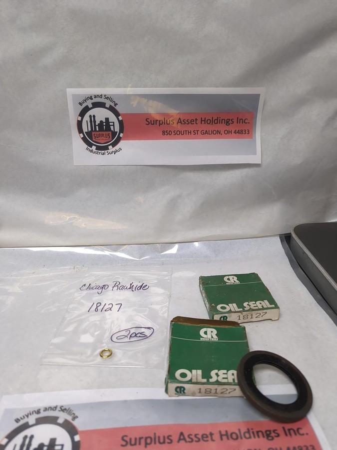 CHICAGO RAWHIDE,18127,OIL SEAL LOT OF 2 NOS