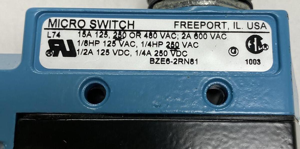 Used Micro Switch,BZE6-2RN81,Limit Switch