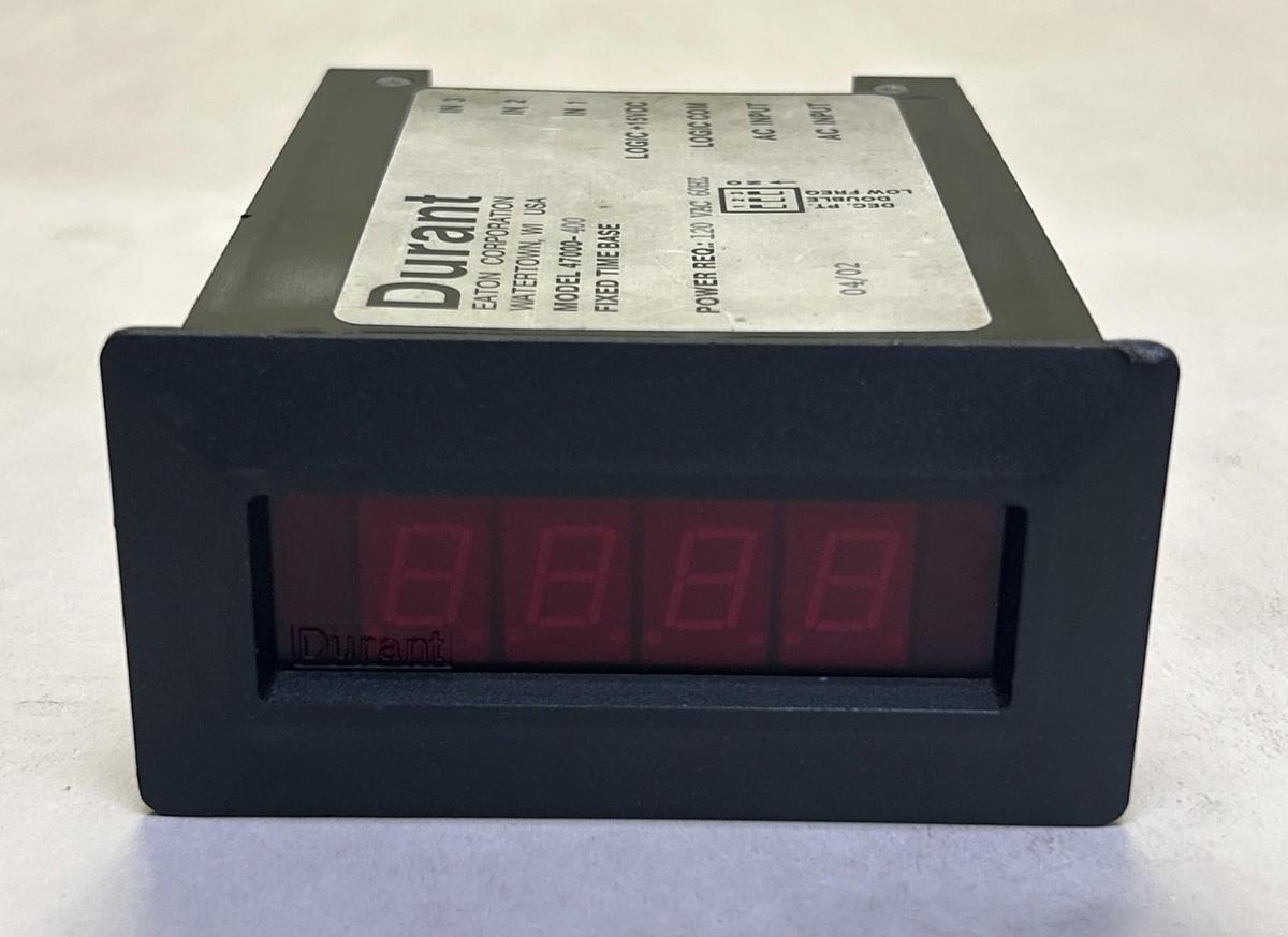 Used DURANT,47000-400,FIXED TIME BASE METER