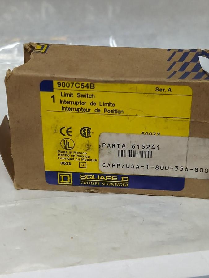 SQUARE D,9007C54B,LIMIT SWITCH SERIES A NOS
