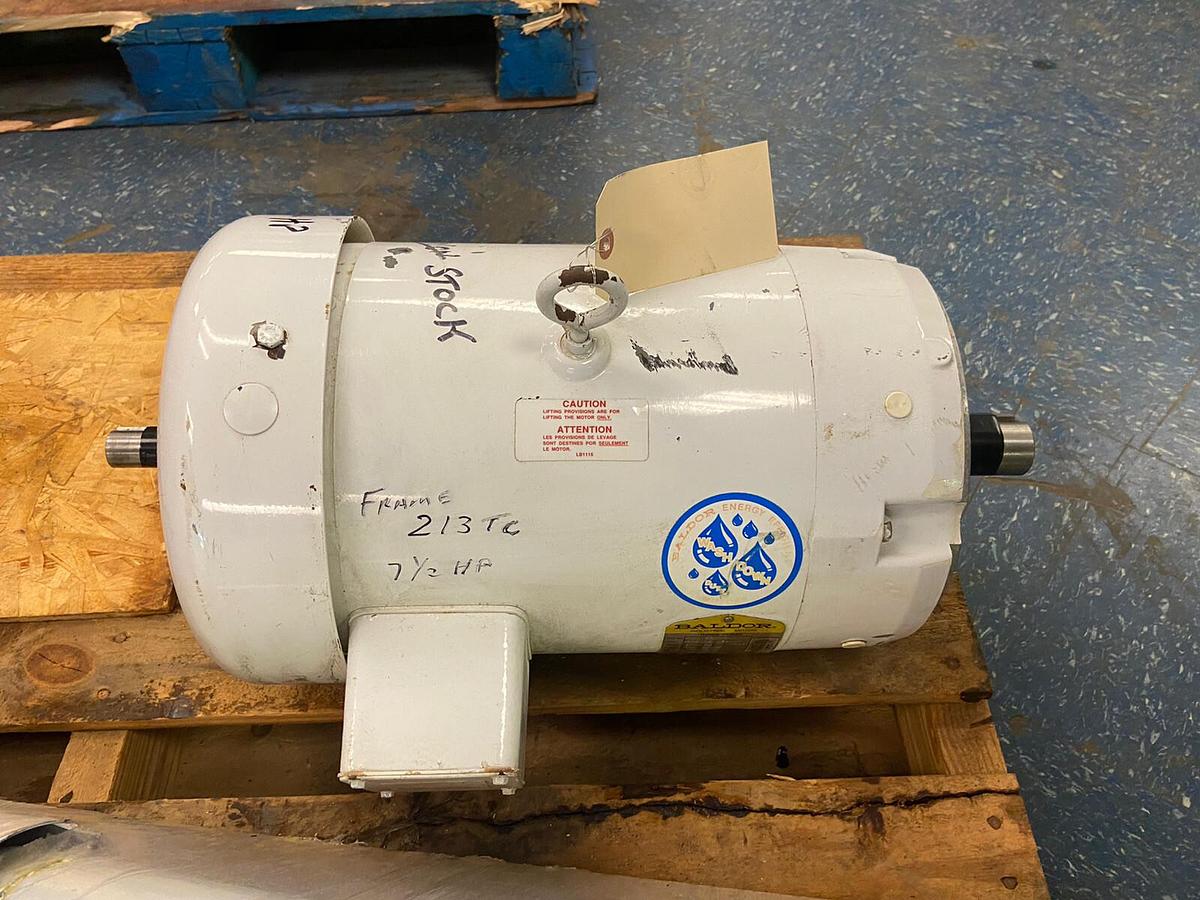 Used Baldor,VWDM3710T,7.5Hp Dual Shaft Motor 1725RPM Frame 213TC