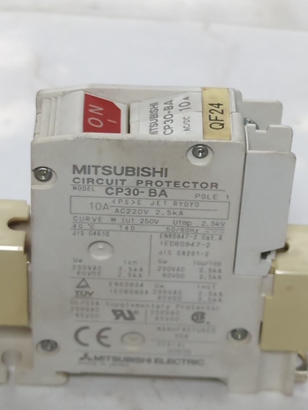 Used MITSUBISHI,CP30-BA,CIRCUIT BREAKER 7 AMP PRE-OWNED
