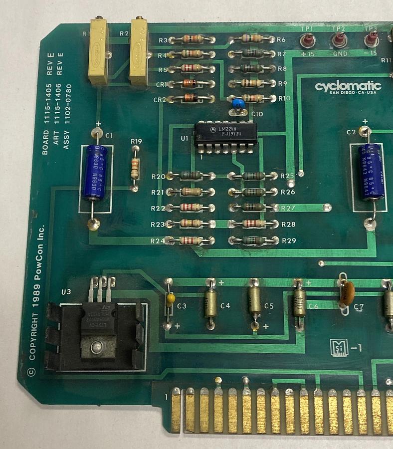 Cyclomatic,1115-1405,Rev E Circuit Board NOS