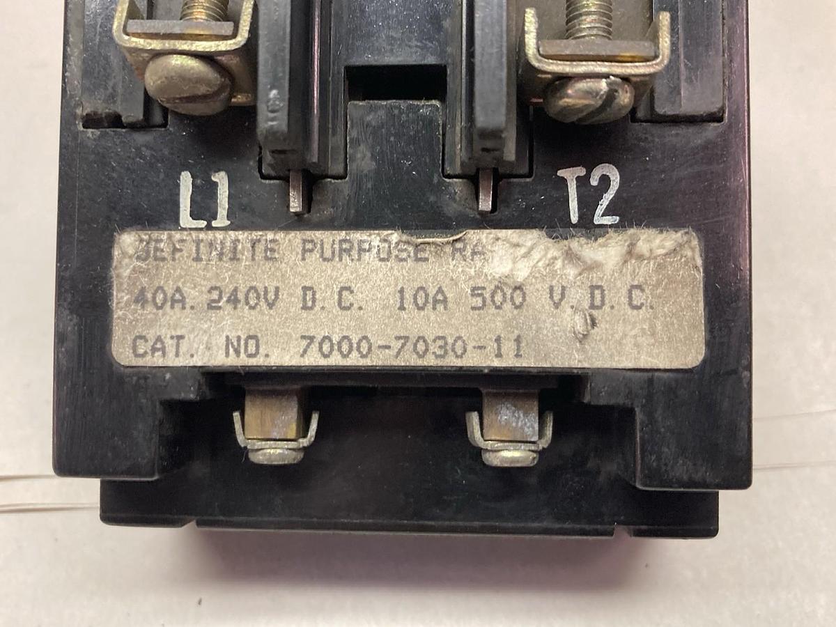 Used Joslyn Clark,7000-7030-11,Contactor 10/40A 240/500VDC