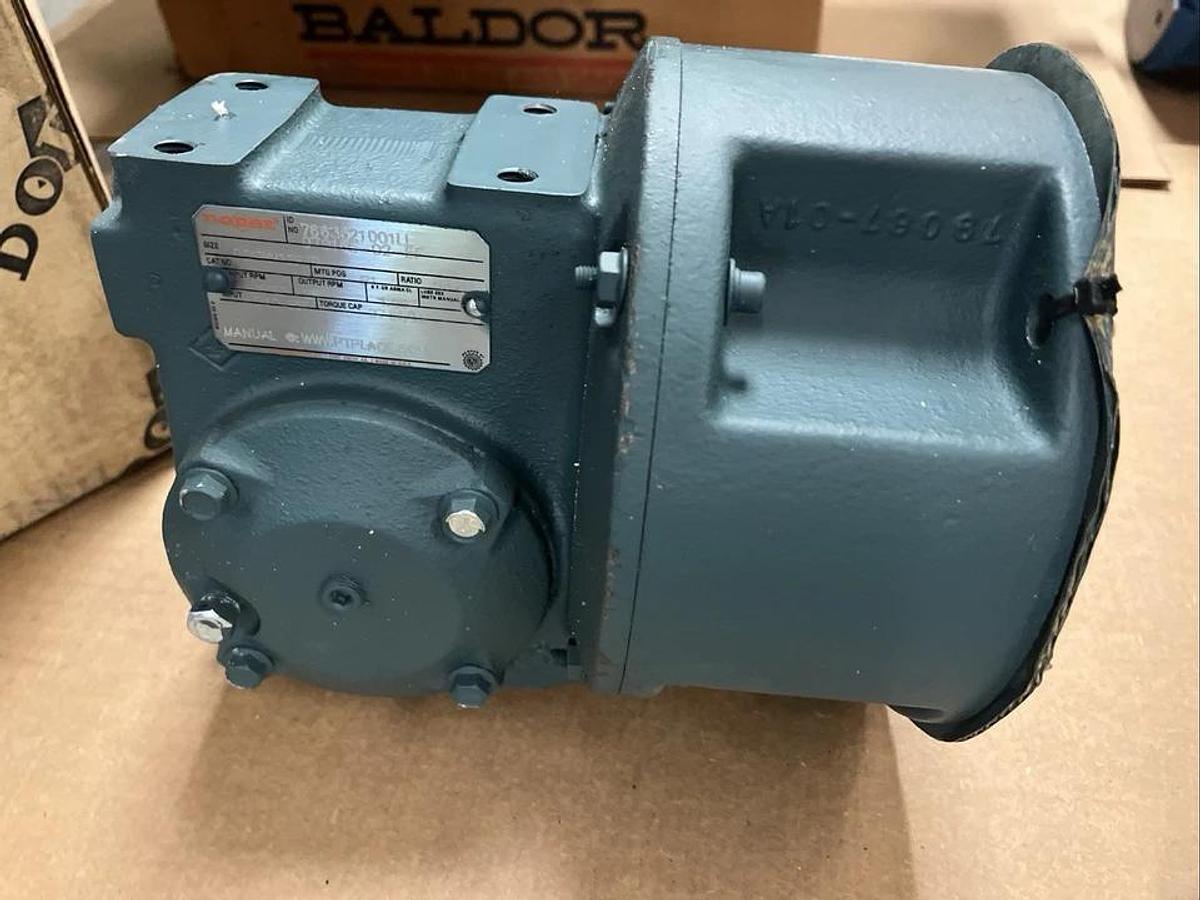 DODGE,D56WM12F70,GEAR SPEED REDUCER RATIO 70 INPUT 1/10HP 1750RPM