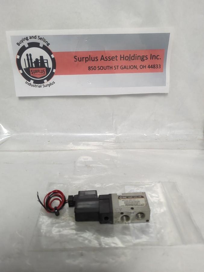 Used SMC,HVZ412-6MZ-01T,SOLENOID OPERATED AIR VALVE 12VDC PRE-OWNED
