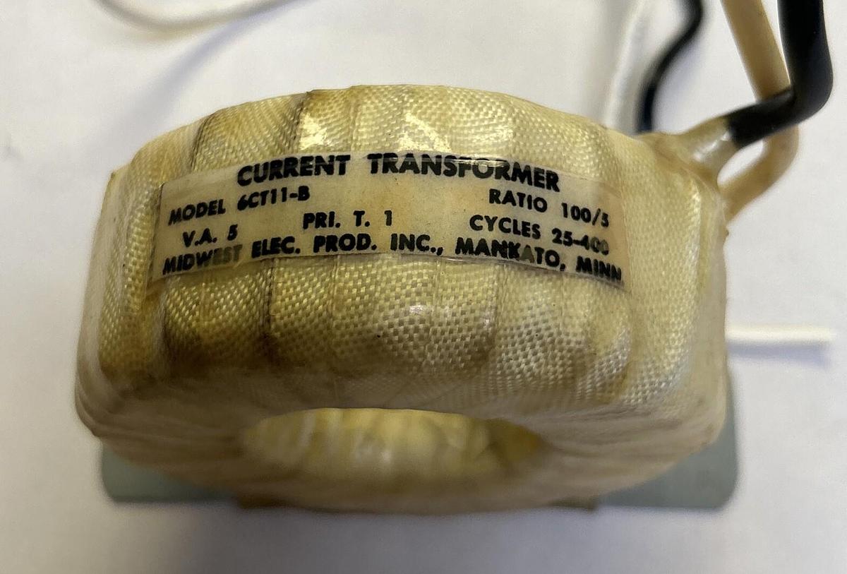 Used MIDWEST ELECTRIC,6CT11-B,CURRENT TRANSFORMER