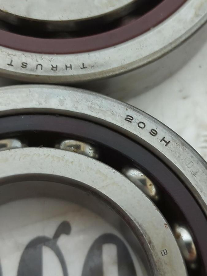 Used BARDEN,209H,THRUST ANGULAR CONTACT BEARING LOT OF 4 USED