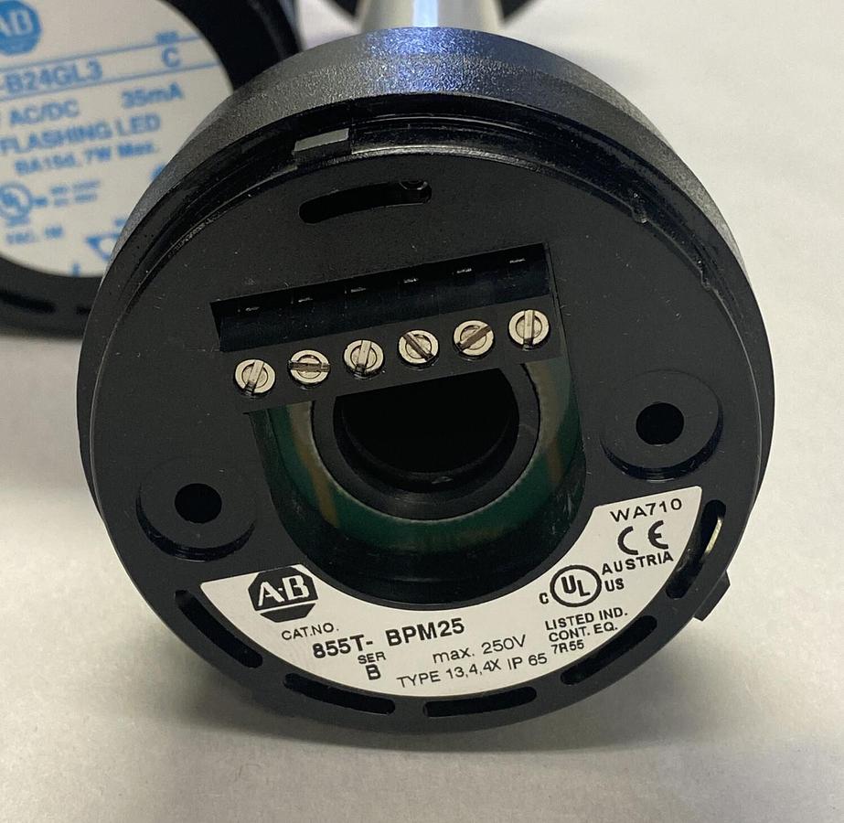 Used ALLEN BRADLEY,855TE-B24L4L5L6L3L4,SER C TOWER LIGHT STACK ASSEMBLY NEW