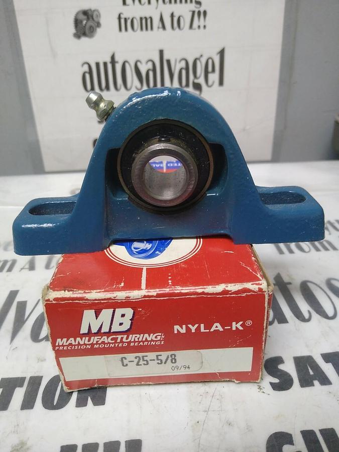 MB MANUFACTURING,C-25-5/8,PILLOW BLOCK BEARING 5/8 INCH BORE NOS