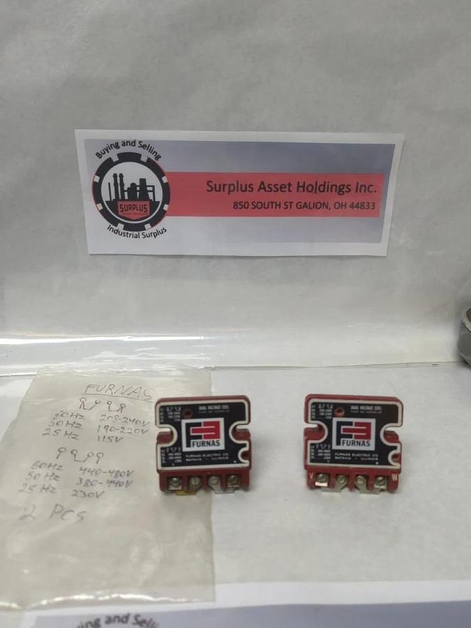 Used FURNAS,D2 936-32,DUAL VOLTAGE COIL LOT OF 2 PRE-OWNED
