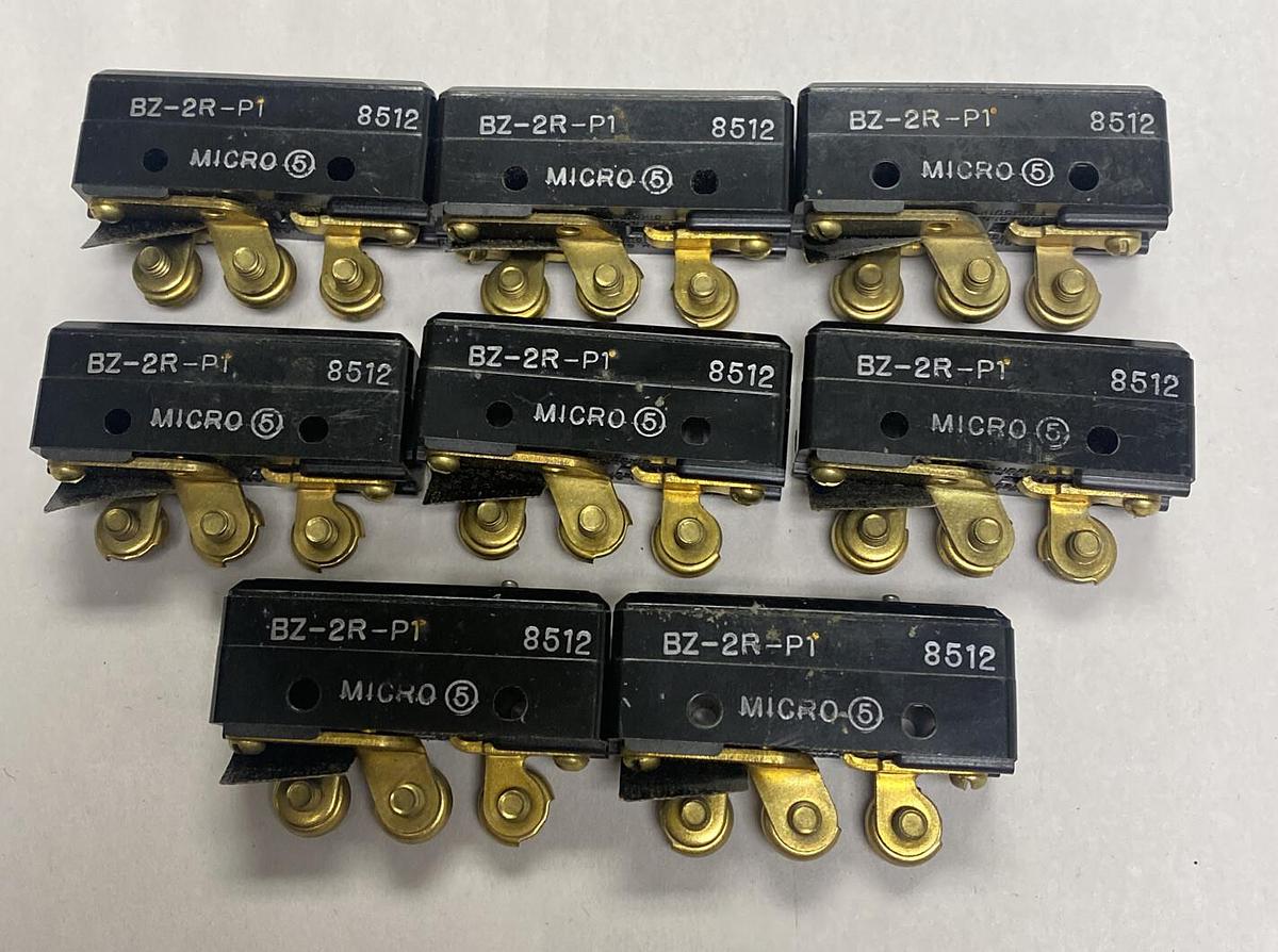 HONEYWELL MICROSWITCH,BZ-2R-P1,PIN PLUNGER SWITCH LOT OF 8 NEW