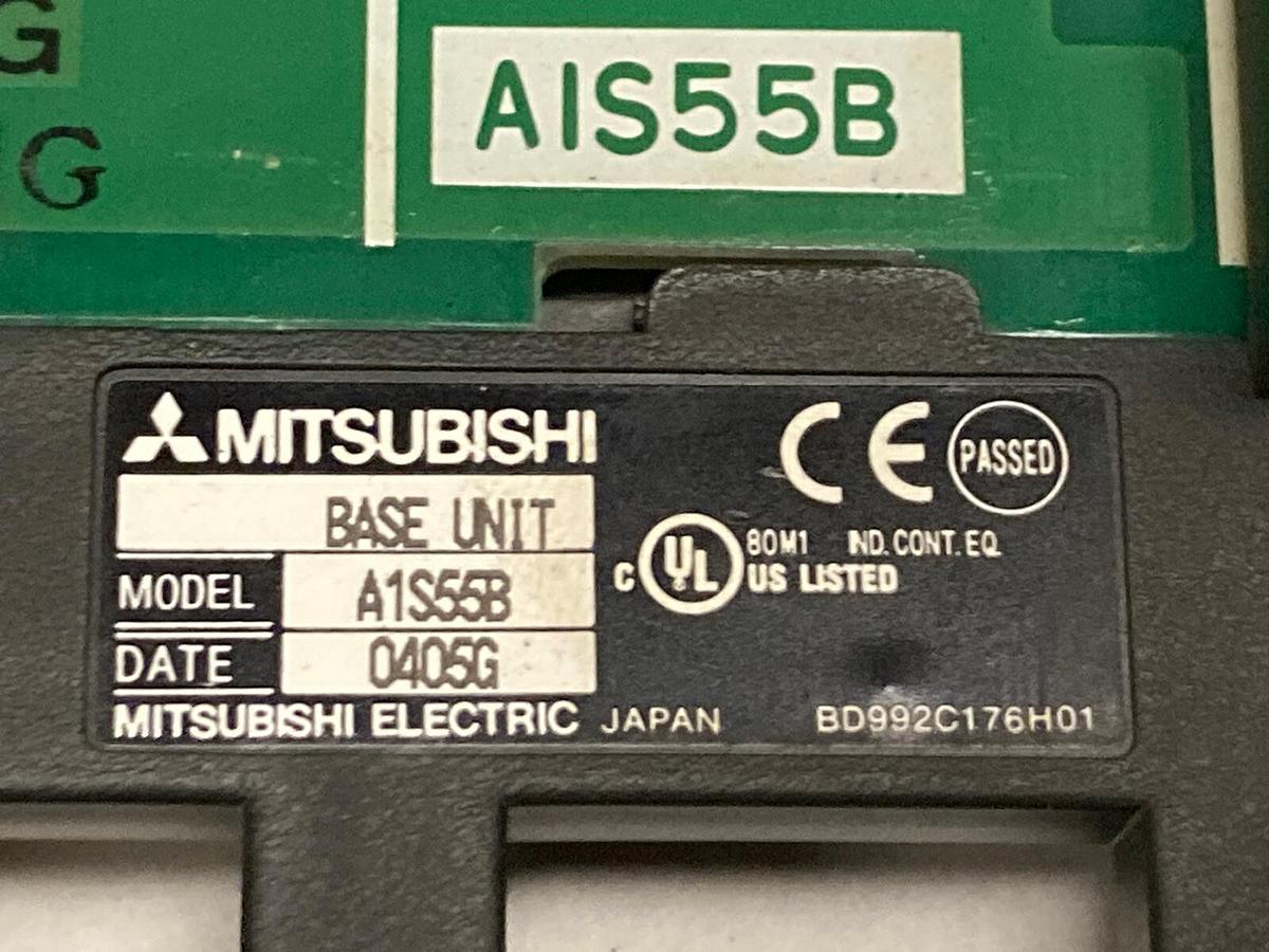 Used Mitsubishi,A1S55B,Base Rack I/O Unit Backplane Module