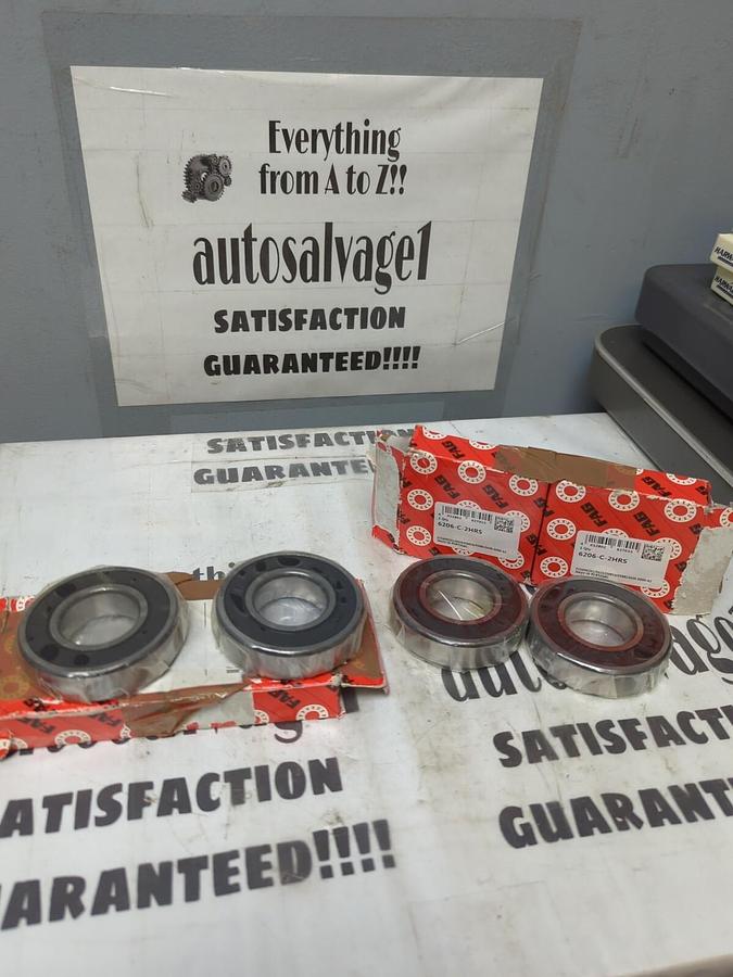 FAG,6206-C-2HRS,DEEP GROOVE BALL BEARING DOUBLE SEALED LOT OF 4 NOS