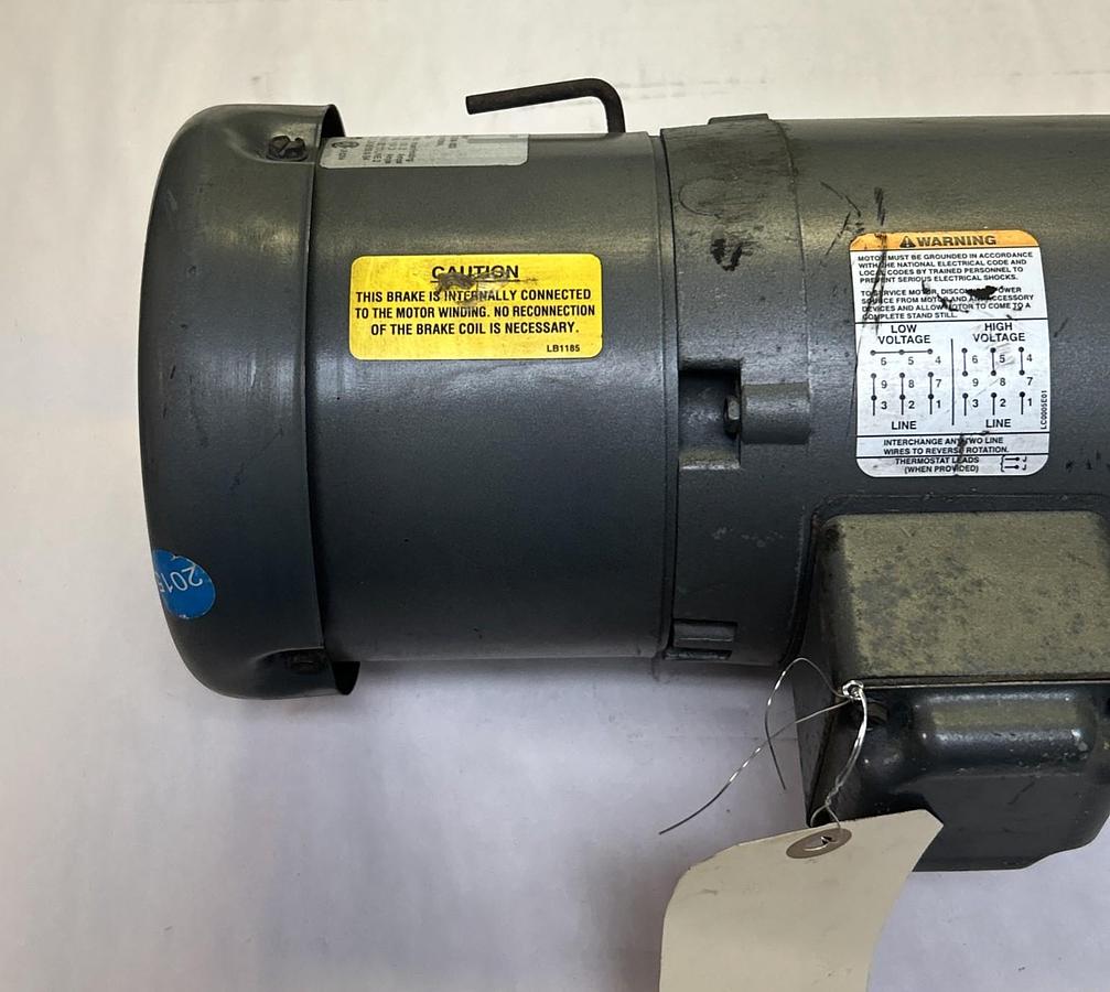 Used BALDOR,VBM3546T,BRAKE MOTOR 1HP 1725RPM 230/460V 3PH 143TC FRAME