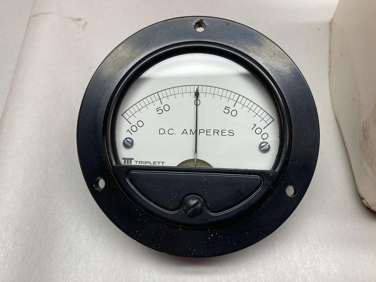 Triplett,TR/321-T,Panel Meter Model 50-0-50 MVDC 100-0-100 ADC