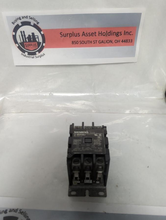 Used SIEMENS,42CF35AJ,DEFINITE PURPOSE CONTACTOR PRE-OWNED