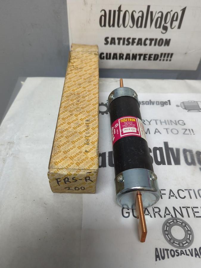 COPPER BUSSMANN,FRS-R-200,FUSETRON 200 AMP FUSE NOS