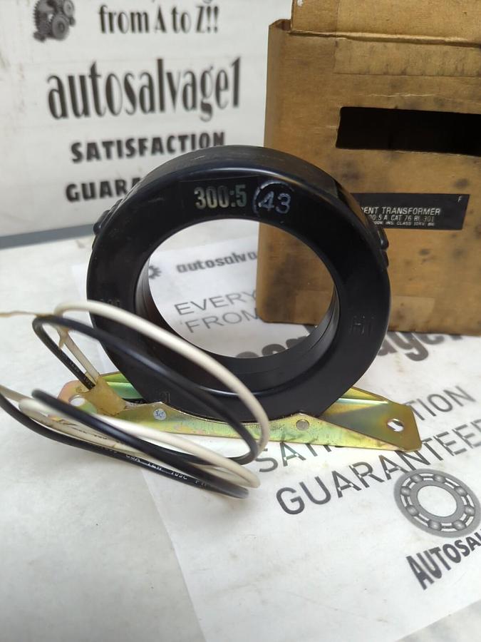 E.I.L INSTRUMENTS,76 RL-301,CURRENT TRANSFORMER RATIO 300:5A 600V NOS