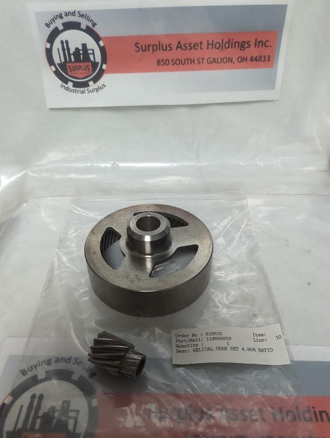 HELICAL,119866PSP,HELICAL GEAR SET 4.908 RATIO NOS