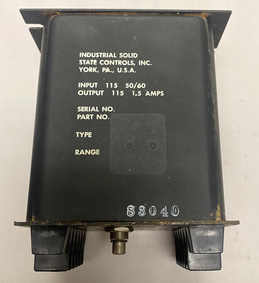 Used INDUSTRIAL SOLID STATE CONTROLS,1260, MOTION DETECTOR