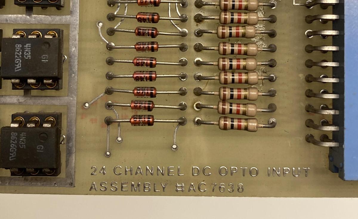 Used Industrial Gauging & Control,AC7638,24 Channel DC Opto Input PC Board