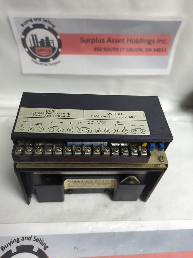 Used KEPCO,PAT 100-0.2,POWER SUPPLY IN 115/230VAC OUT 0-100V 0.0.2AMP PRE-OWNED