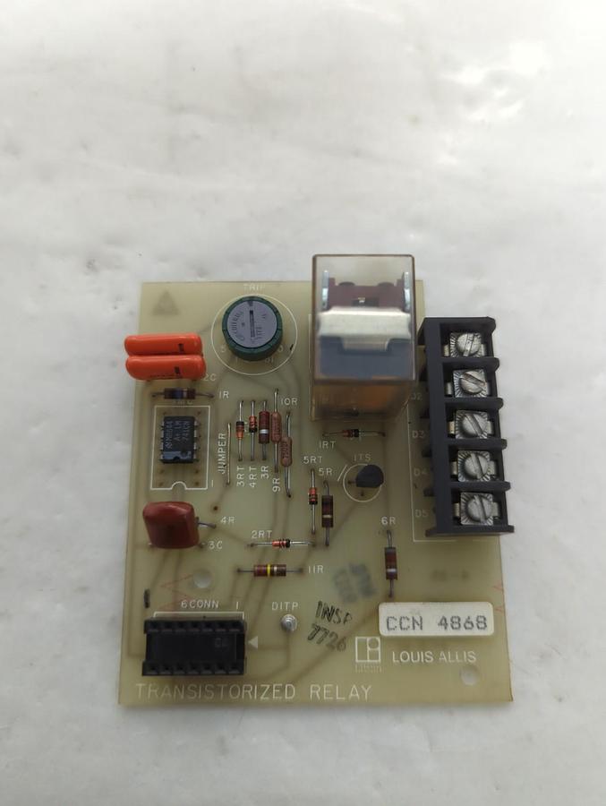 Used LOUIS ALLIS,CCN4868,TRANSISTORIZED RELAY BOARD PRE-OWNED