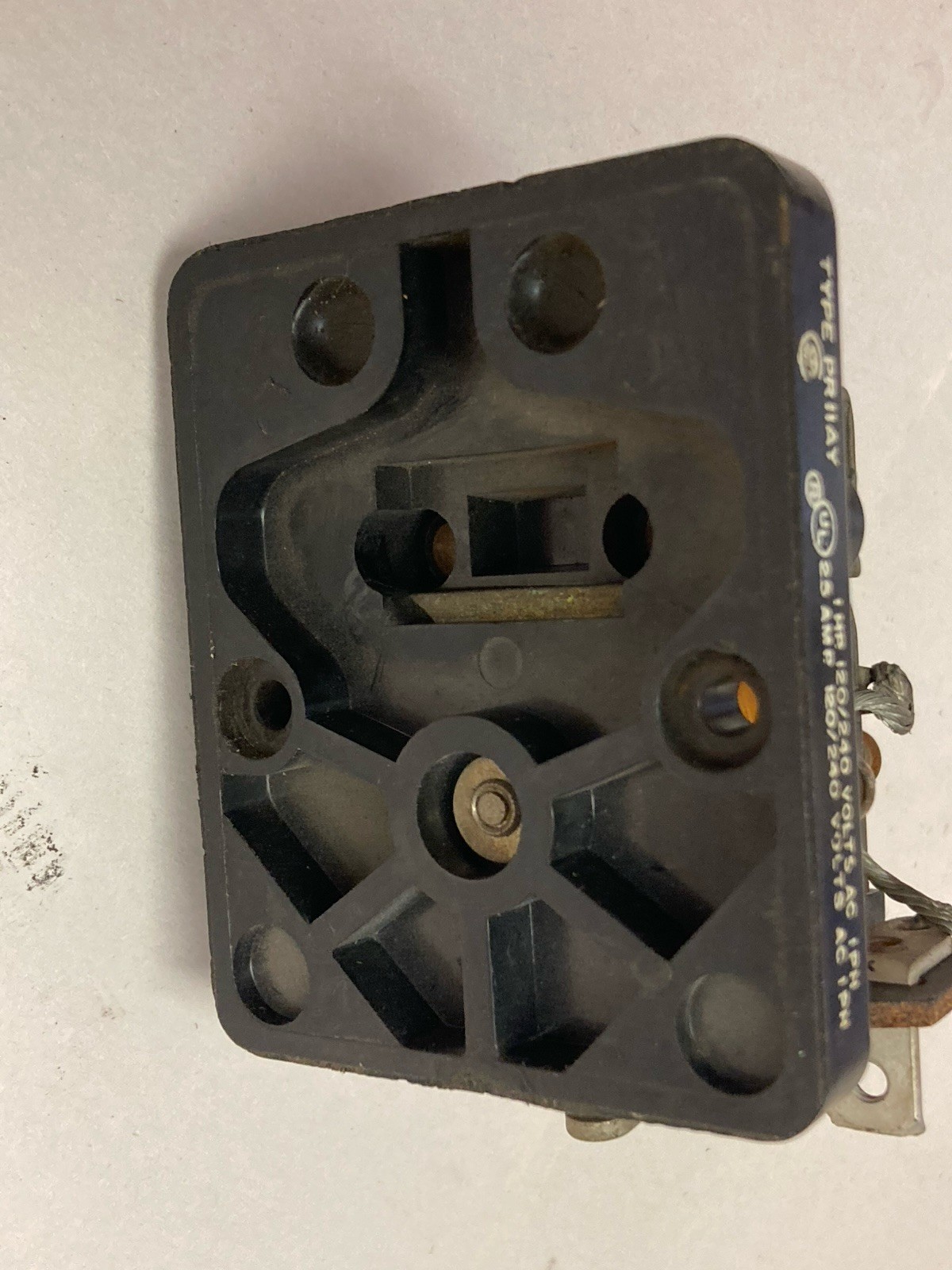 Used Potter & Brumfield,PR11AY,1-Phase Open Type Relay 120/240V 1HP 25A