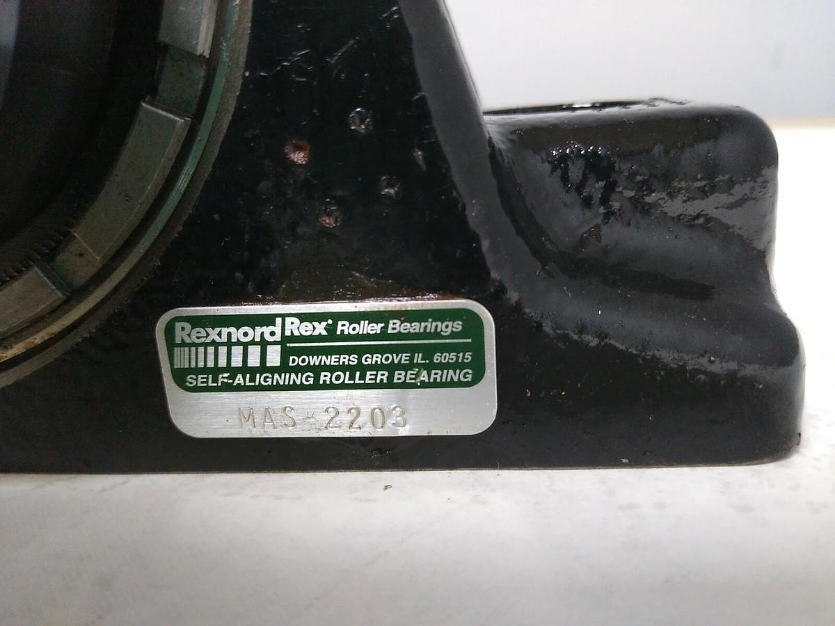Rexnord ,MAS2203,Pillow Block Roller Bearing 2.1875 INCH Bore (NO BOX) NOS