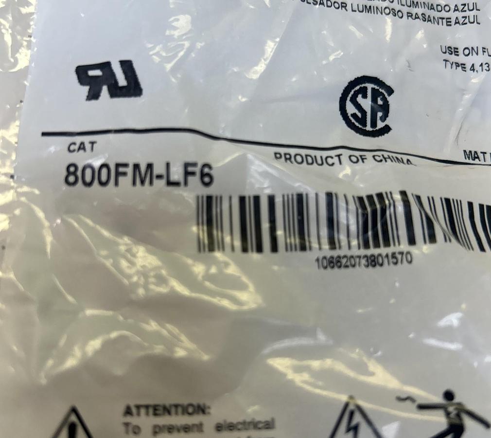 Used ALLEN BRADLEY,800FM-LF6,SER A PUSHBUTTON NEW