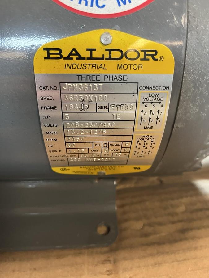 GUSHER,11019AH-A,HORIZONTAL CENTRIFUGAL PUMP 1-1/2X2 IMP 6" 5HP 3450RPM 3PH