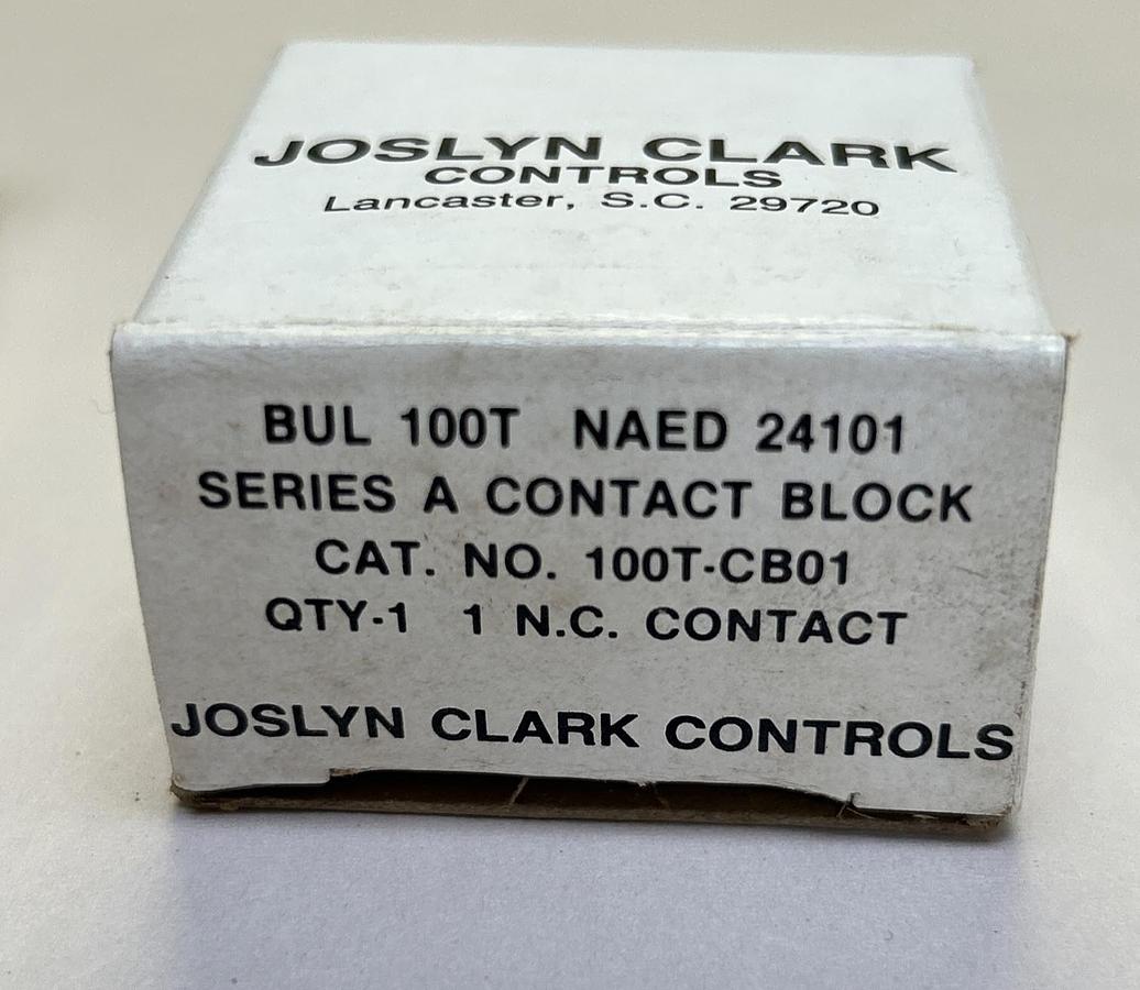 JOSYLN CLARK,100T-CB01,CONTACT BLOCK NOS