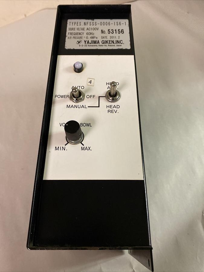 Used YAJIMA GIKEN,NFSSS-0006-IS6-1,Nut Feeder Controller