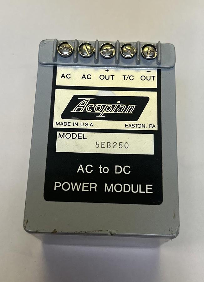 Used ACOPIAN,5EB250,AC TO DC POWER MODULE