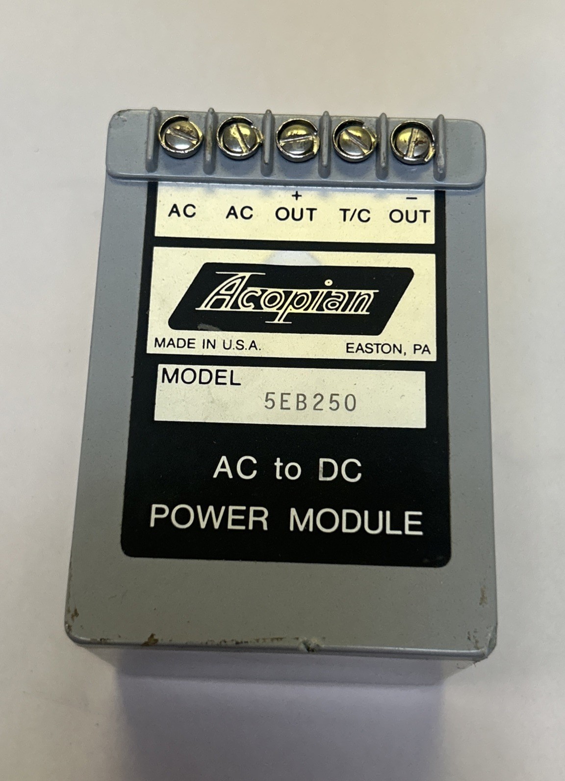 Used ACOPIAN,5EB250,AC TO DC POWER MODULE