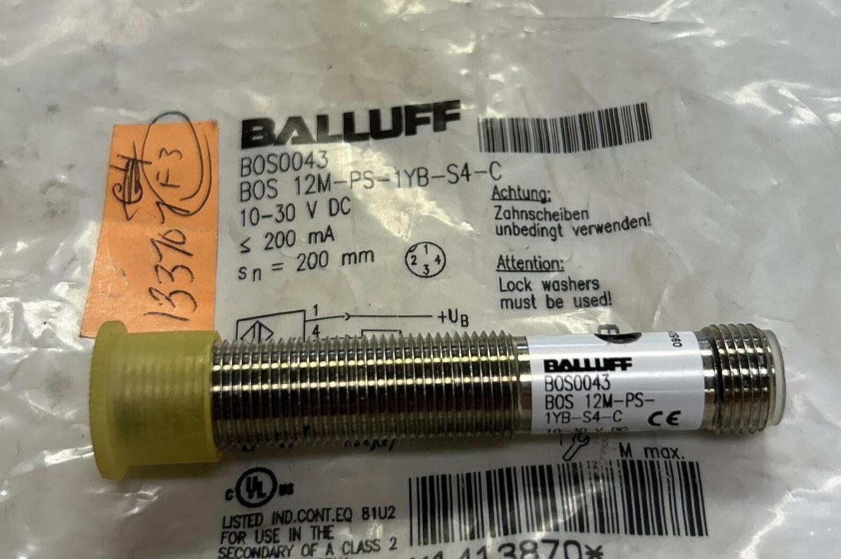 BALLUFF,BOS 12M-PS-1YB-S4-C, PHOTOELECTRIC SENSOR NEW