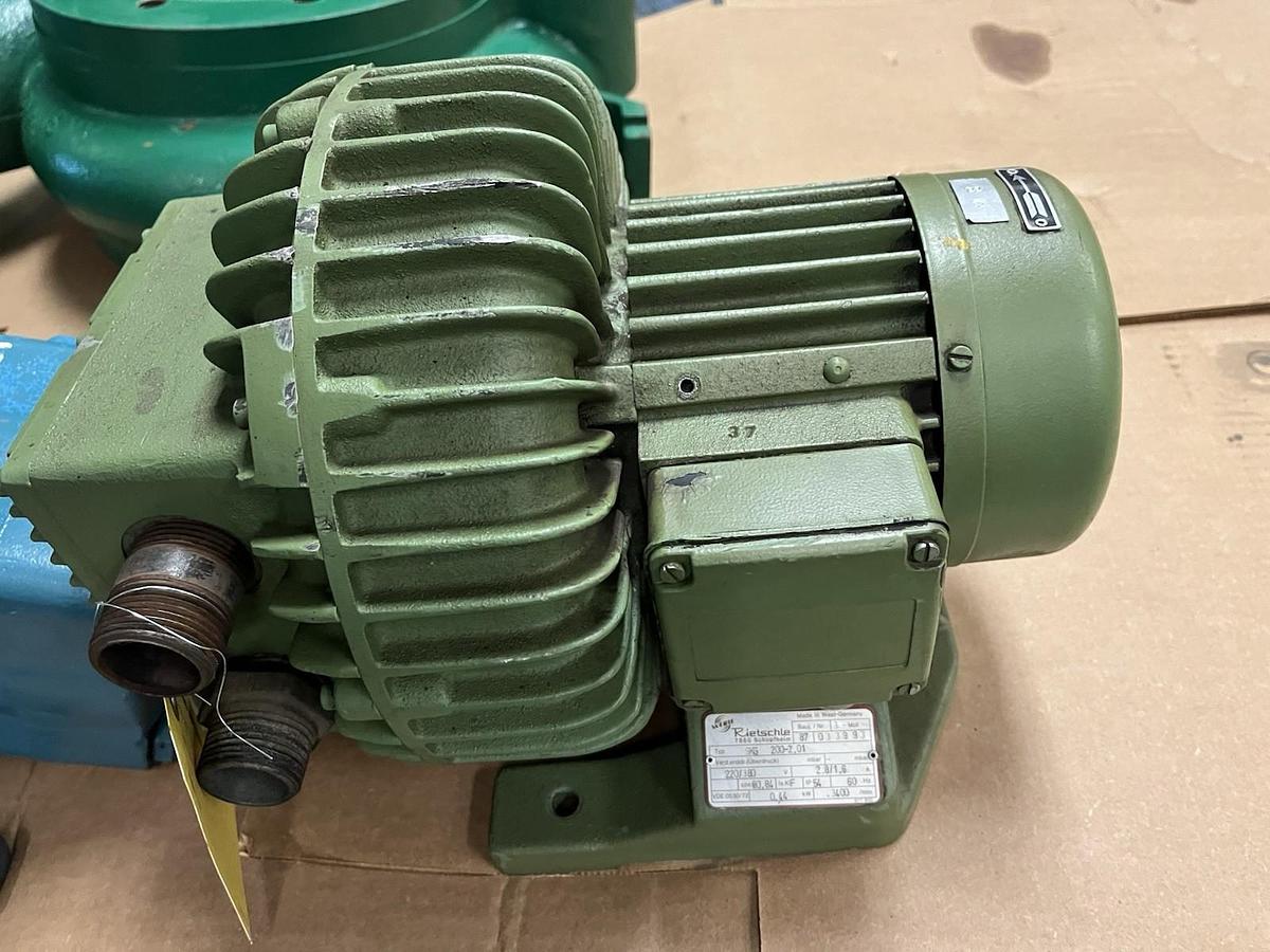 Used RIETSCHLE,SKG-200-2.01,REGENERATIVE BLOWER 3PH .44kW 3400RPM
