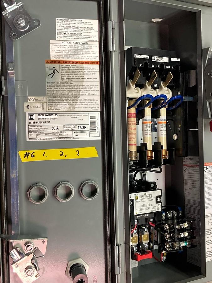 Square D,8538SBA43V81FF4T,Circuit Breaker 30A Type 12/3R 60Hz