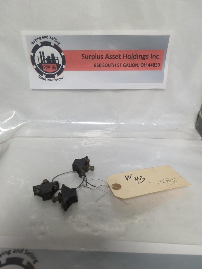 Used ALLEN BRADLEY,W43,THERMAL OVERLOAD HEATER ELEMENT LOT OF 3 PRE-OWNED