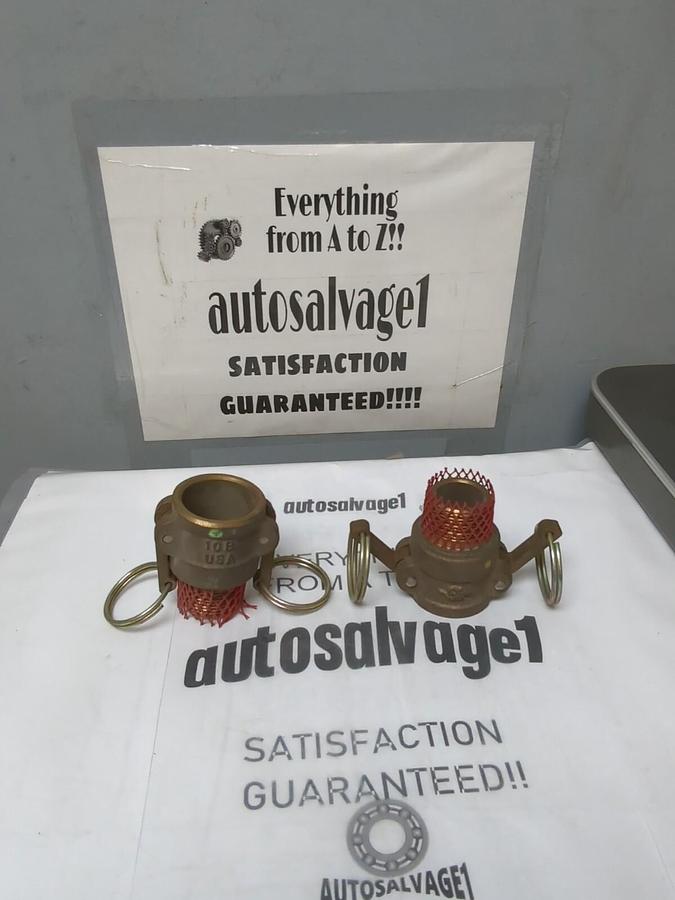 UNBRANDED,PT 10B,BRASS CAMLOCK COUPLING 1 INCH MALE LOT OF 2 NOS