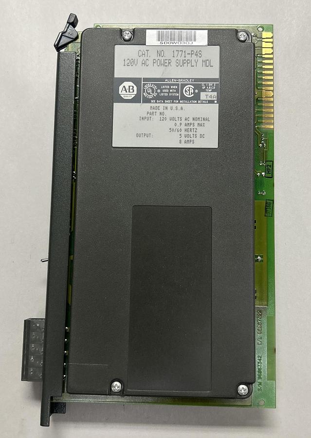Used ALLEN BRADLEY,1771-P4S PLC,POWER SUPPLY MODULE NOS