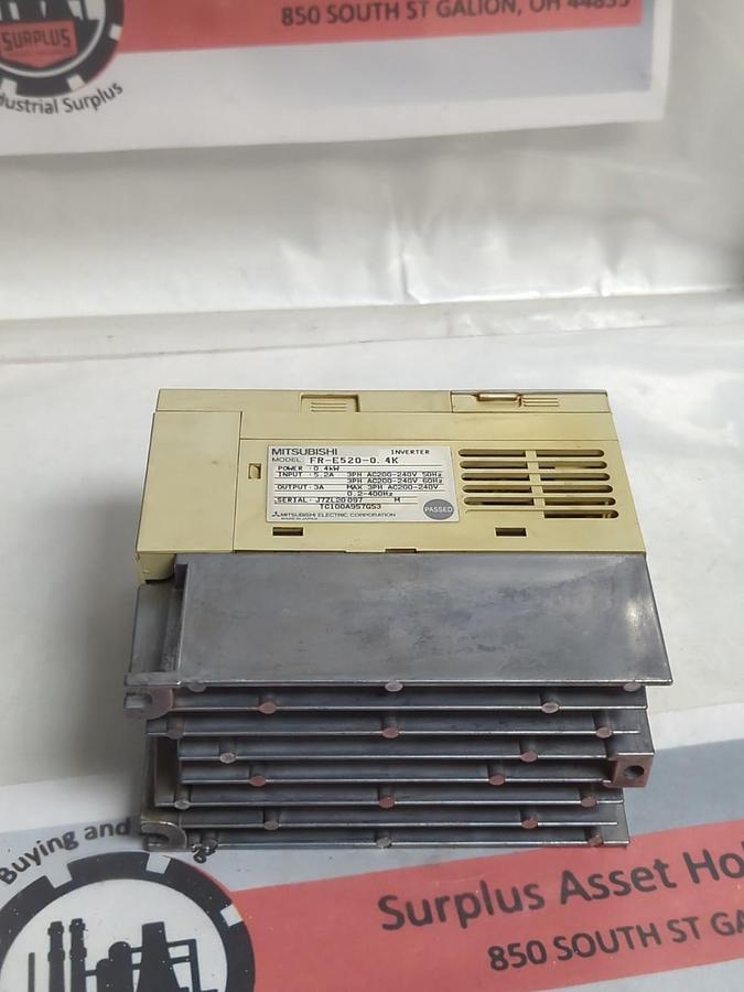 Used MITSUBISHI,FR-E520-0,INVERTER DRIVE PRE-OWNED
