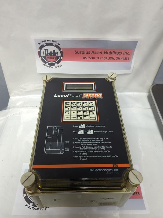 Used TN TECHNOLOGIES,9729,SCM LEVEL TECH SONIC LEVEL TRANSMITTER REV C PRE-OWNED